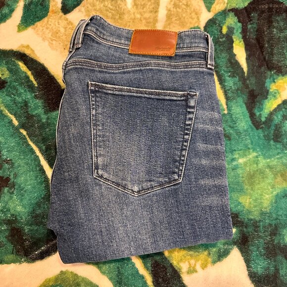 Madewell Sz 6 (28) Rail Straight Low Rise Jeans Stretch Womens Medium Wash - Picture 3 of 15